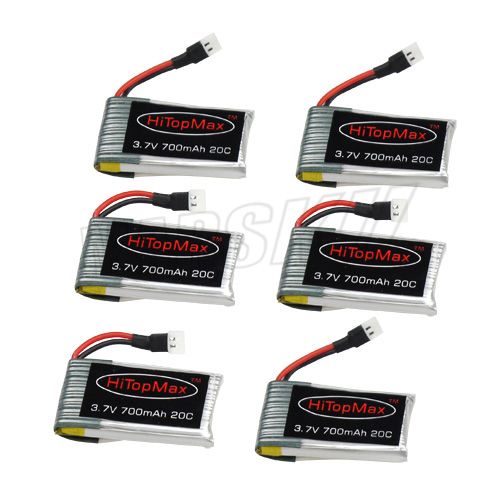 6X 3.7v 700mAh 20C Rc Lipo Battery For Walkera Esky 735  