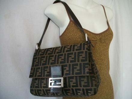 Authentic Fendi Monogram Zucca Handbag  