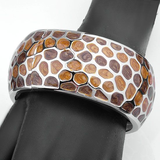 Fashion Beautiful Bracelet,Mesh Spot Silver Tone Cuff  