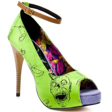 Iron Fist Zombie Zombietini Green Platforms 6 8 11  