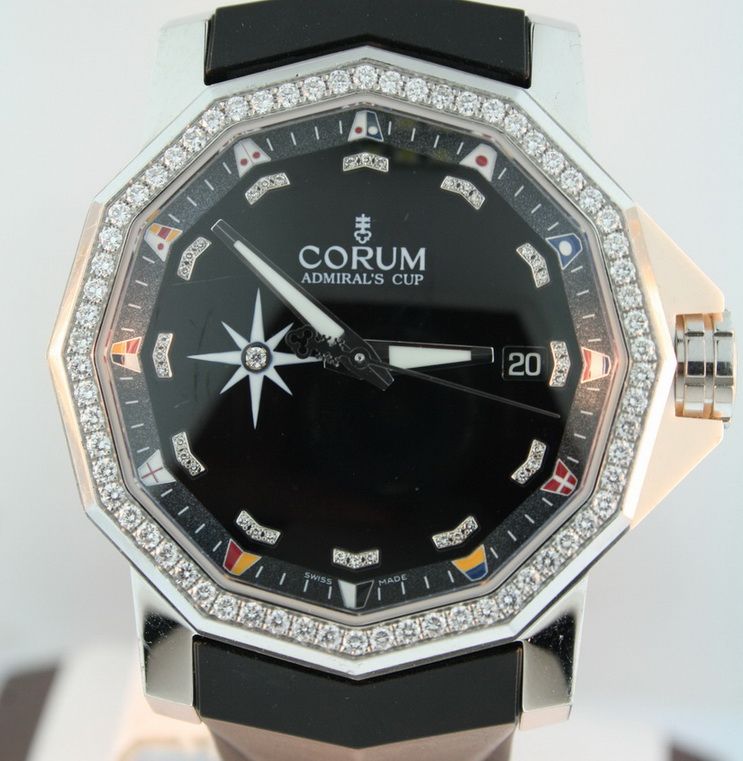 Corum Admirals Cup Competition 40 with Diamonds $11,200.00 NEW 