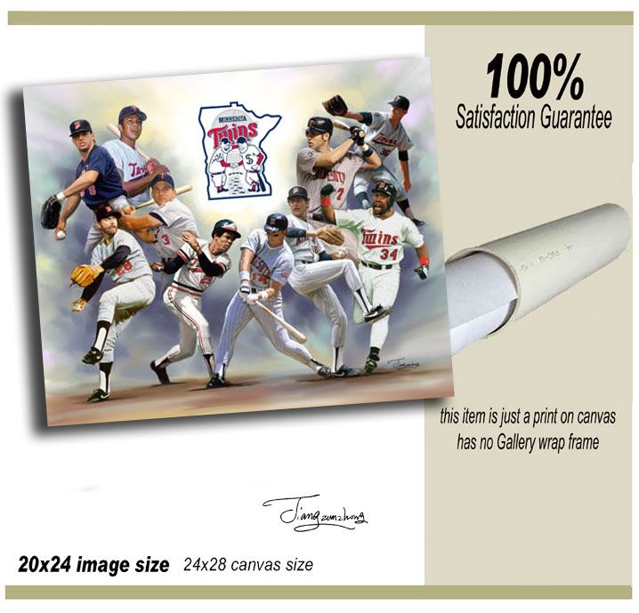 Minnesota Twins Greats  giclee print on canvas B 0617  