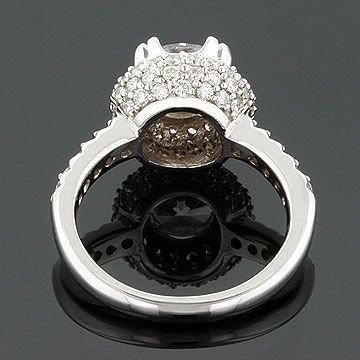 32CT 14KW MOISSANITE & DIAMOND CAKE STYLE SET RING  