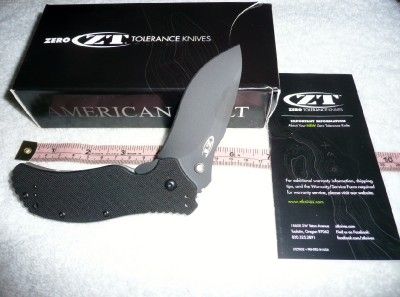 NIB ZERO TOLERANCE KERSHAW USA 1 BLD FOLD KNIFE LL FLICK ASSIST KEN 