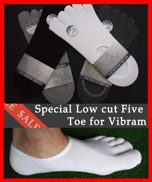   UNIQUE Mens Perfect Hide LOW CUT Five Toe SOCKS for FINGER SHOES