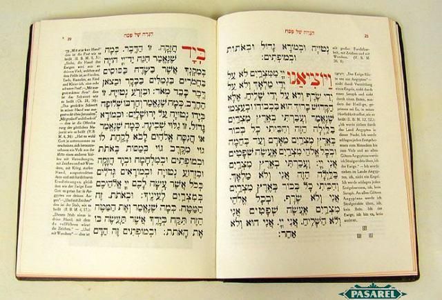 Bezalel Raban Leathern Illustr. Passover Haggadah 1962  