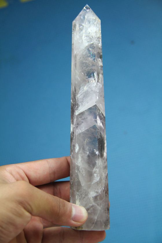 Natural energy of crystal violet wand polishing columns  