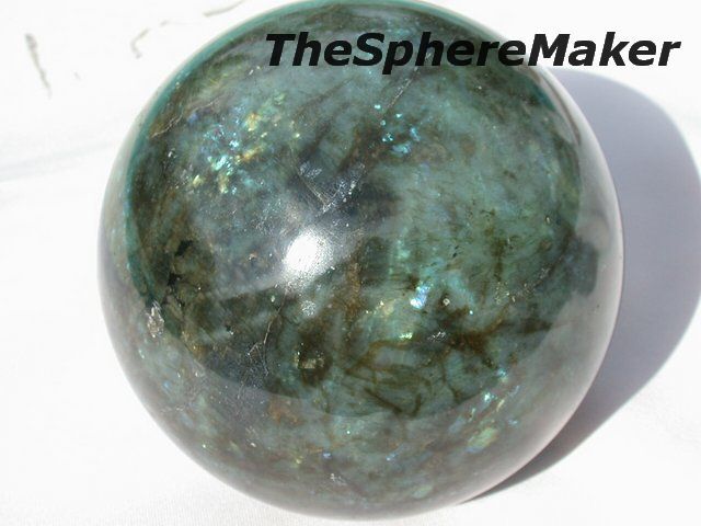   LABRADORITE SPHERE FELDSPAR DECORATIVE CRYSTAL BALL MADAGASCAR 11lbs