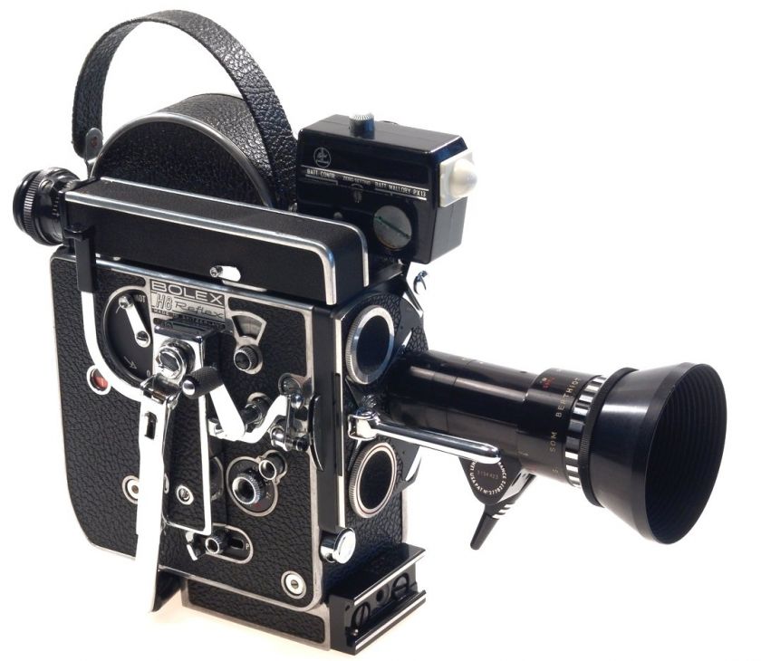 BOLEX H8 REFLEX MOVIE FILM CAMERA PAN CINOR 11.9 f=8 40mm ZOOM LENS 