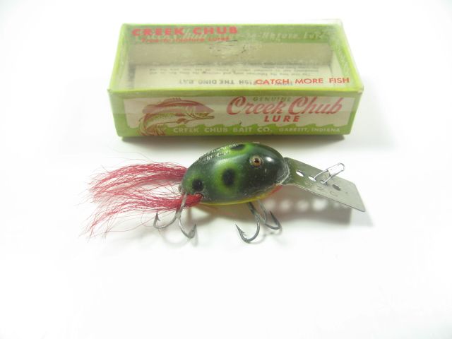 VINTAGE CREEK CHUB DINGBAT FISHING LURE IN BOX  