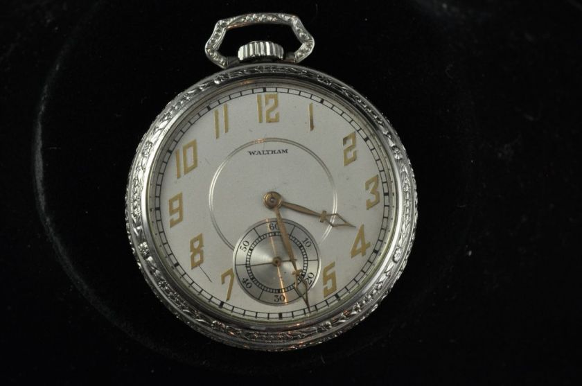 VINTAGE 12S WALTHAM POCKETWATCH GRADE 1215 KEEPING TIME  