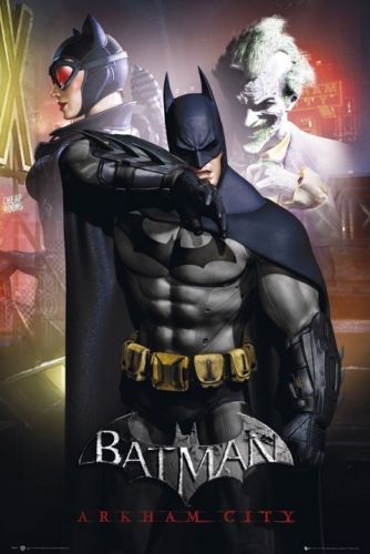 BATMAN   ARKHAM CITY   POSTER (JOKER & CATWOMAN)  