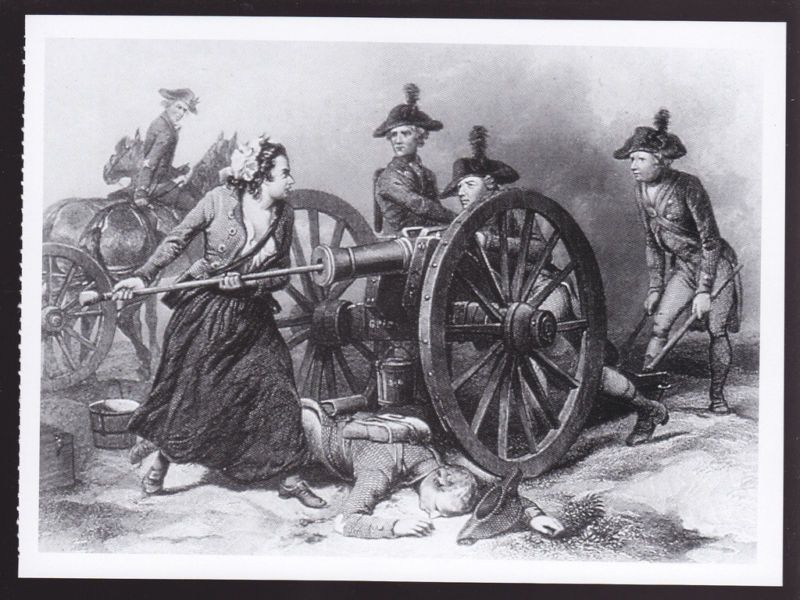 1778 MARY HAYS MOLLY PITCHER Revolution War POSTCARD  