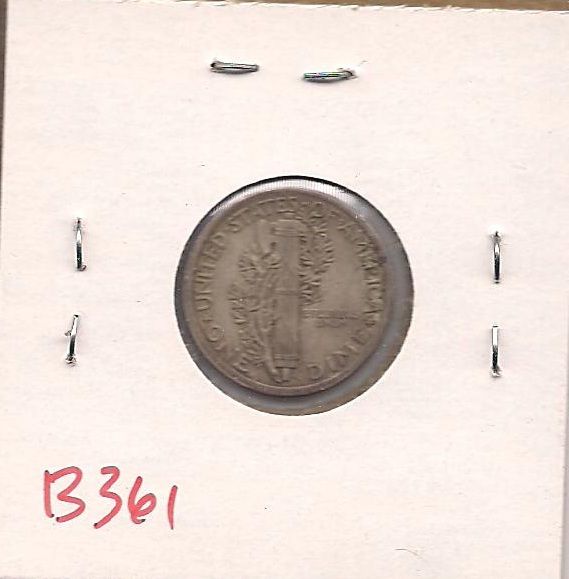 1916 Mercury Dime Ten Cent Almost Uncirculated B361  