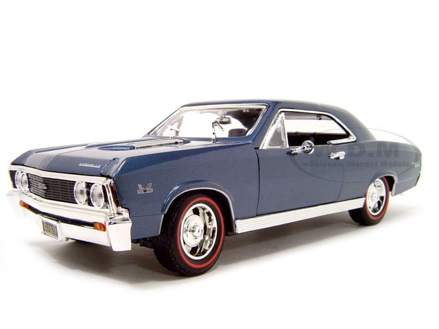 1967 CHEVROLET CHEVELLE SS 396 BLUE 118 DIECAST MODEL  