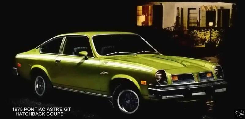 1975 PONTIAC ASTRE GT~ HATCHBACK COUPE (GREEN) ~ MAGNET  