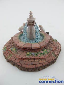 Disney Goebel Miniatures Rare Beauty & The Beast Retired FOUNTAIN 