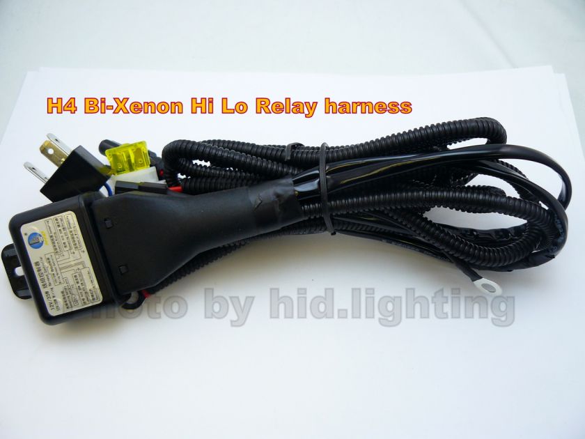 35W HID H4 Hi Lo Low Bi Xenon Controller Relay Harness  