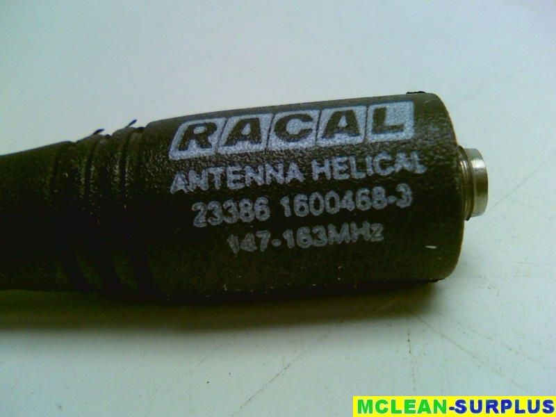 RACAL Antenna Helical 147 163 MHz   23386 1600468 3  