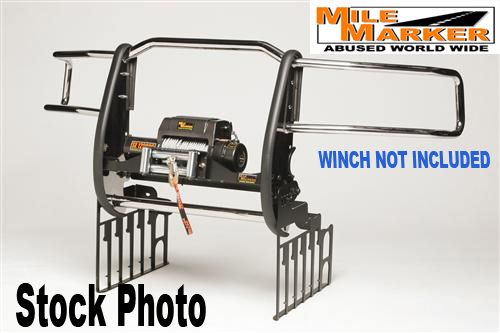   Extreme Mount Winch Grille Guards Chevy Silverado 2500HD 3500 304SS