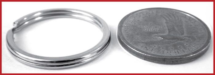 WHOLESALE LOT 300 KEY RINGS 29mm 1 3/16 D. Split Ring  