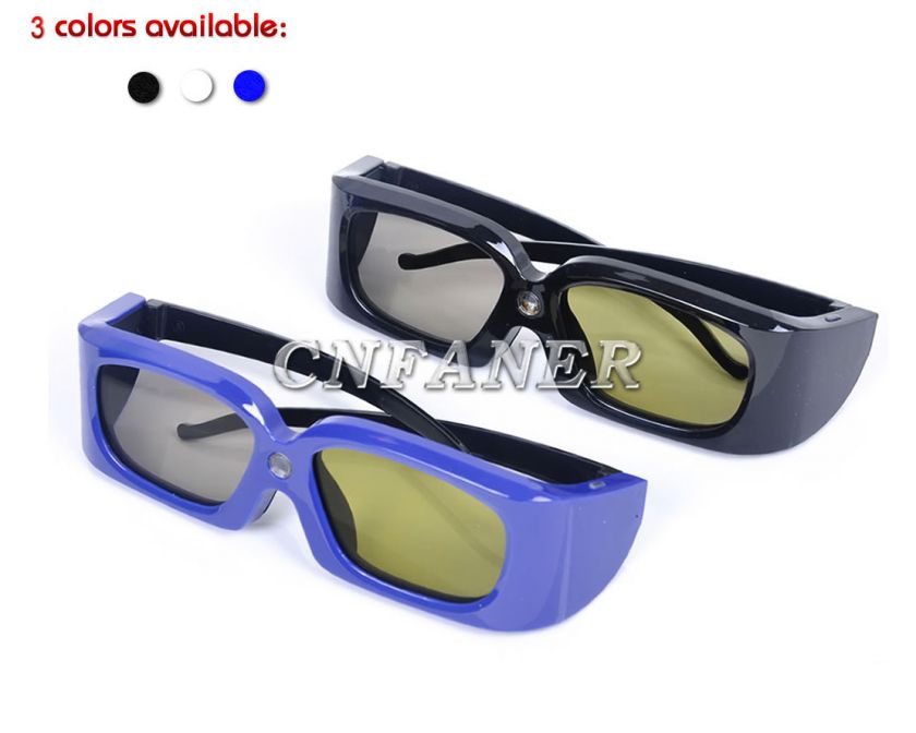 pairs of new DLP Link 3D Ready Projector Active Shutter Glasses 