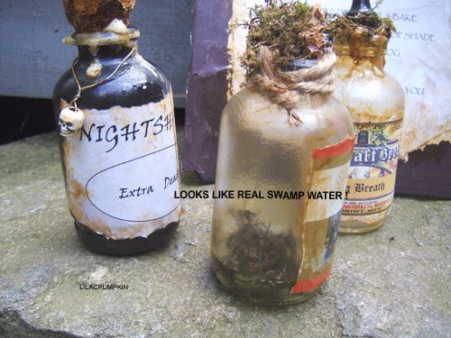 Nightmare Before Christmas POTION BOTTLES Halloween Decoration Prop 