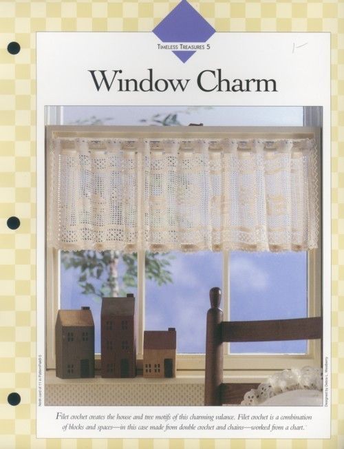 Window Charm Valance Vanna Crochet Pattern NEW  