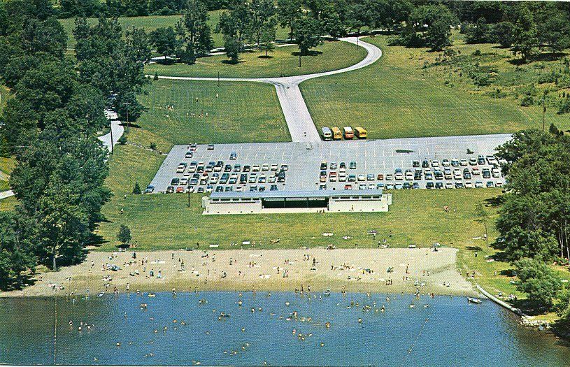 SWARTSWOOD STATE PARK SWARSWOOD LAKE SUSSEX CTY AERIAL  