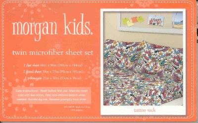 Morgan Kids TATTOO ROCK Guitar Sheet 3pc Sheet Set TWIN _ NIP  