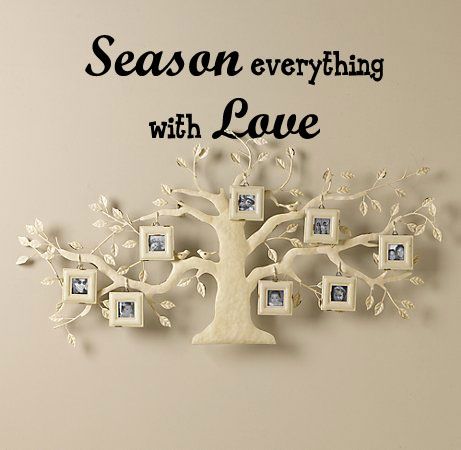 Season everything with Love Vinyl Wall Quote Decal  