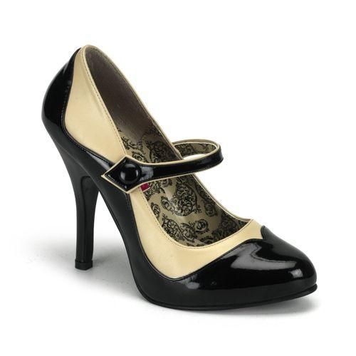 MaryJane Pump(Crossdresser 0k)6 12 Black/Tan  