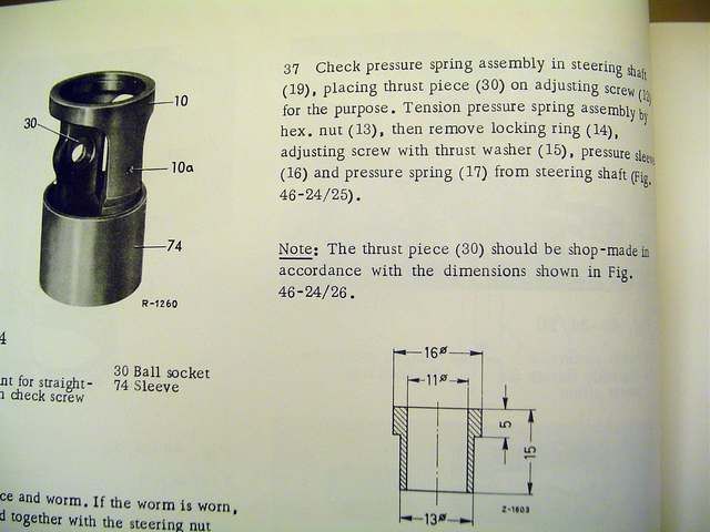 Mercedes 280SL Roadster POWER Steering REPAIR MANUAL  