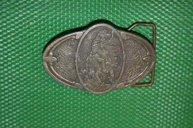 1970s Cowboy Bucking Bronco Vintage Belt Buckle NOS  