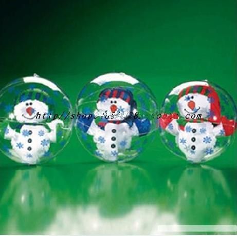 3x 25CM Snowman Ball Inflatable Pool Toy Party  