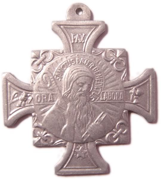 VINTAGE SAINT BENEDICT CROSS MEDAL  