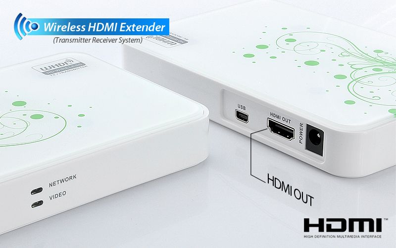 Wireless HDMI Extender (Transmitter Receiver System)  