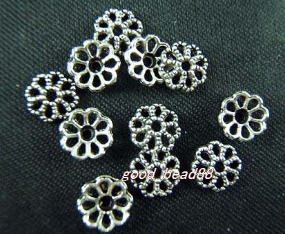 free ship 60pcs tibet silver bead caps 11mm T2728  