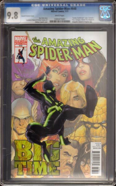 AMAZING SPIDER MAN #648 STEALTH TRON VARIANT CGC 9.8  