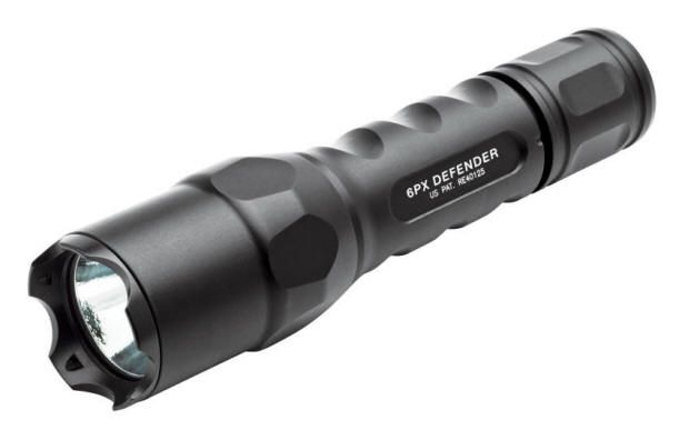 BLACK 6PX DEFENDER_200 LUMENS SINGLE OUTPUT FLASHLIGHT_SUREFIRE #6PXD 