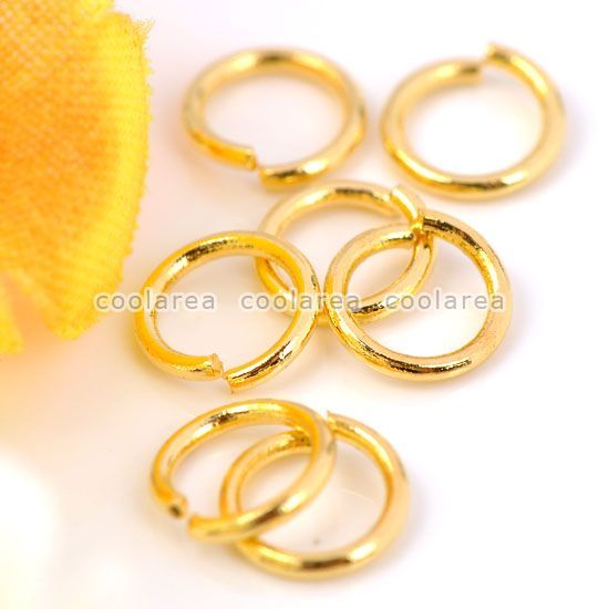   Plated Brass Split Jump Rings Findings 4mm/5mm/6mm Wholesale  