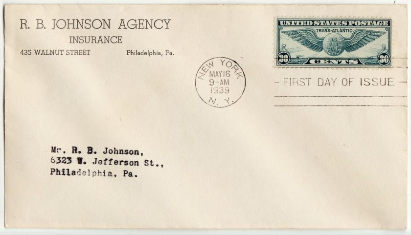 Airmail FDC Scott C24(cv9142)  