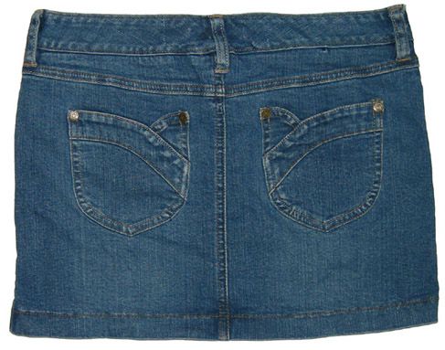 Abercrombie Girls Blue Denim Pencil Skirt NEW sz 14  