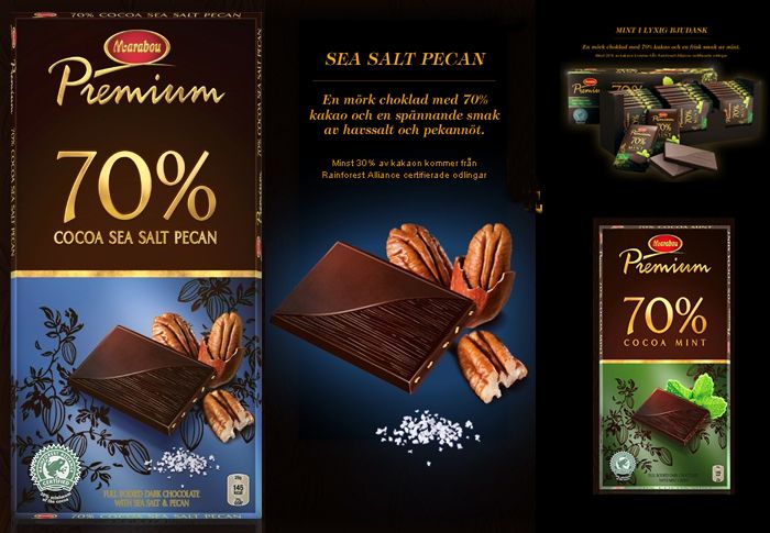 Marabou Premium Dark Chocolate & Mousse Bar = 170g,(5,99oz) ALWAYS 