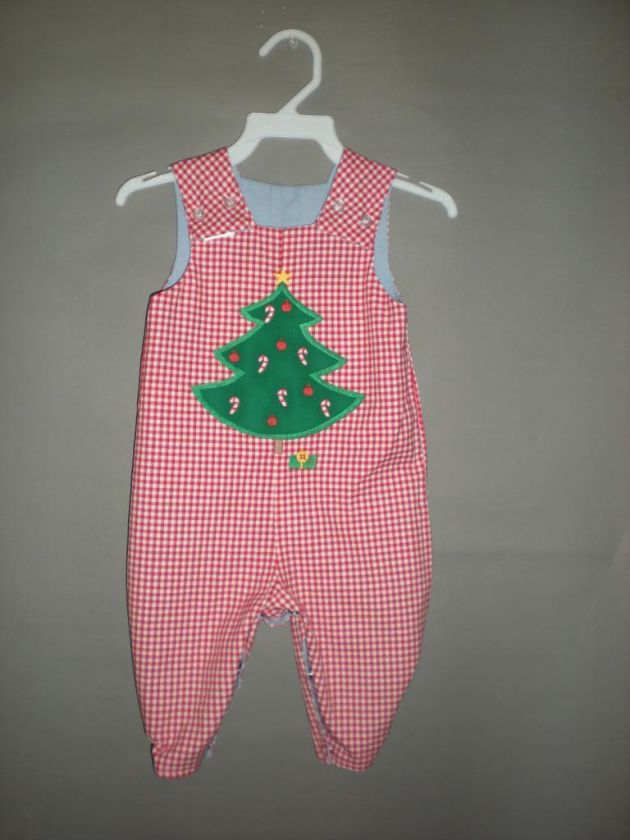 NWT Bailey Boys Reversible Christmas Romper Sz 9 Months  