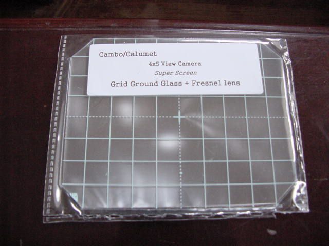 New Cambo/Calumet 4x5 View Camera Fresnel Screen+G.G  