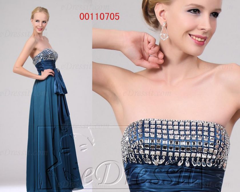 edressit blau Abendkleid,Ballkleid,lang Gr32 46  