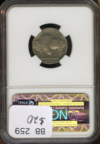 1925 S NGC F 12 BUFFALO NICKEL 5C BB259  