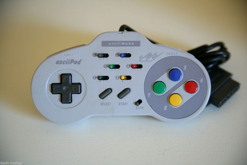 ASCiiWARE ascii pad 4900 Controller for Super Nintendo SNES. Rare 