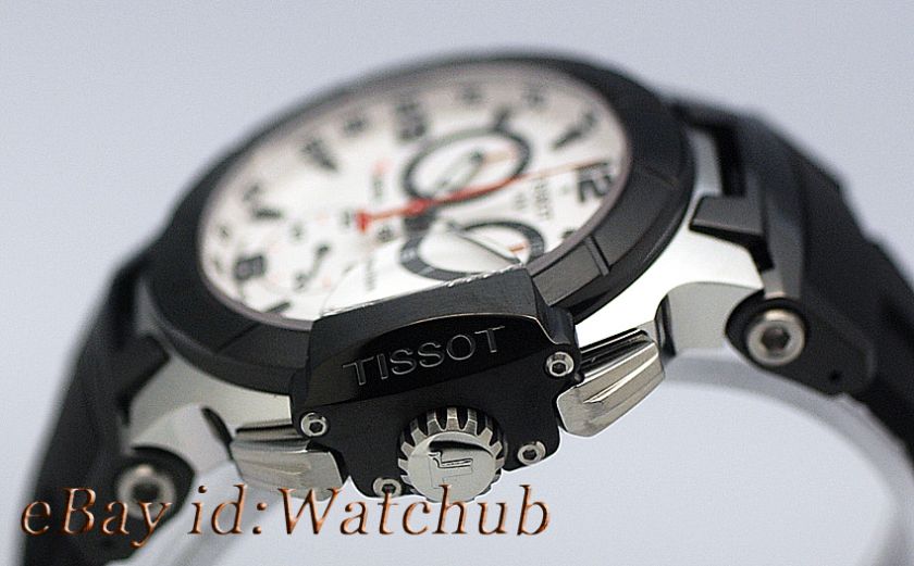 LATEST TISSOT T RACER 330Ft/100M CARBON STEEL SPEEDCHRONO TACHYMETER 